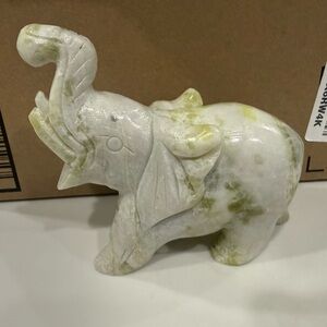 Marble Elephant Figurine